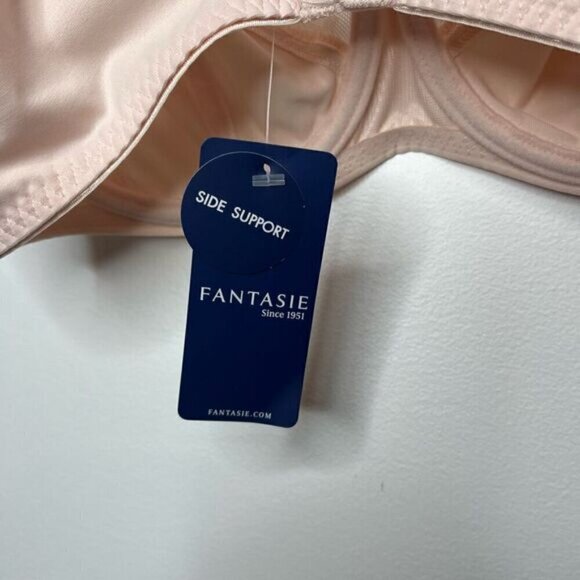 Fantasie Illusion Bra Women’s Size 34D Wide Wired Side Support Lace NWT Pink - Picture 4 of 11